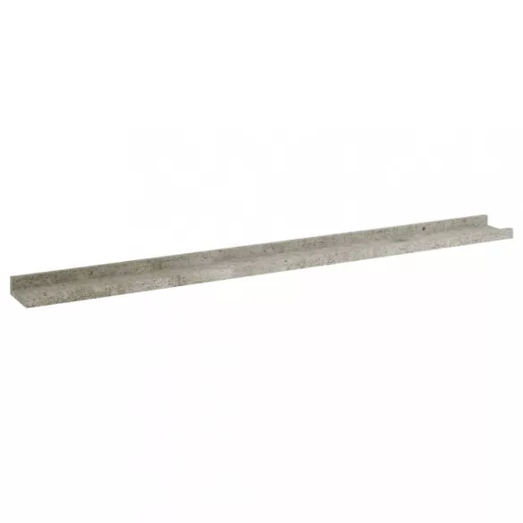 4 db betonszürke fali polc 100 x 9 x 3 cm