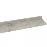 4 db betonszürke fali polc 115 x 9 x 3 cm