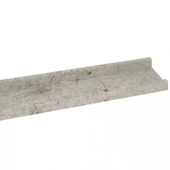 4 db betonszürke fali polc 115 x 9 x 3 cm