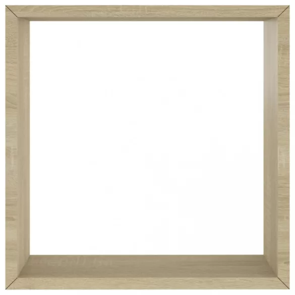 3 db sonoma tölgy fali kockapolc