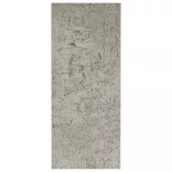 3 db betonszürke fali kockapolc