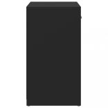 fekete szerelt fa cipőtároló pad 94,5 x 31 x 57 cm