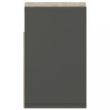 szürke szerelt fa cipőtároló pad párnával 104 x 30 x 49 cm
