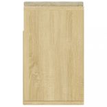 sonoma tölgy színű cipőtároló pad párnával 104 x 30 x 49 cm