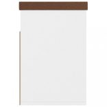 fehér szerelt fa cipőtároló pad párnával 80 x 30 x 47 cm