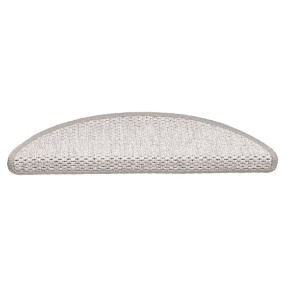 15 db szizál hatású platina öntapadó lépcsőszőnyeg 56x17x3 cm