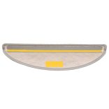 15 db szizál hatású platina öntapadó lépcsőszőnyeg 56x17x3 cm