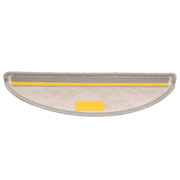 15 db szizál hatású platina öntapadó lépcsőszőnyeg 56x17x3 cm