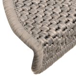 15db szizál hatású ezüst színű öntapadó lépcsőszőnyeg 56x17x3cm