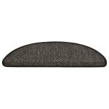 15 db szizál hatású antracitszürke lépcsőszőnyeg 56x17x3 cm