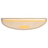 15 db szizál hatású sötét bézsszínű lépcsőszőnyeg 56x17x3 cm