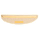 15 db szizál hatású berber öntapadó lépcsőszőnyeg 56x17x3 cm