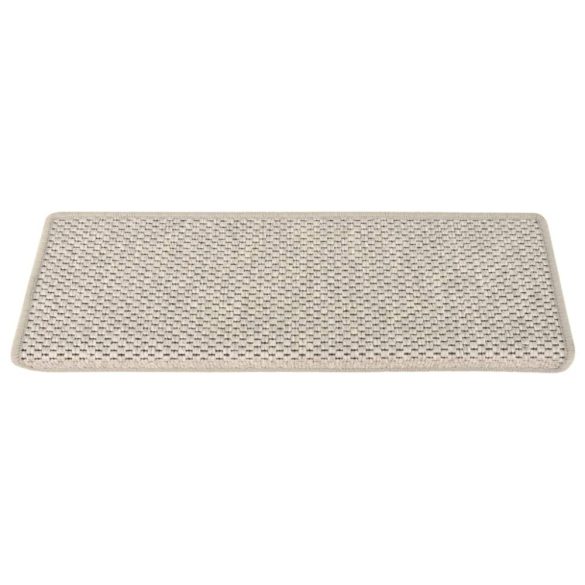 15 db szizál hatású ezüstszínű öntapadó lépcsőszőnyeg 65x21x4cm