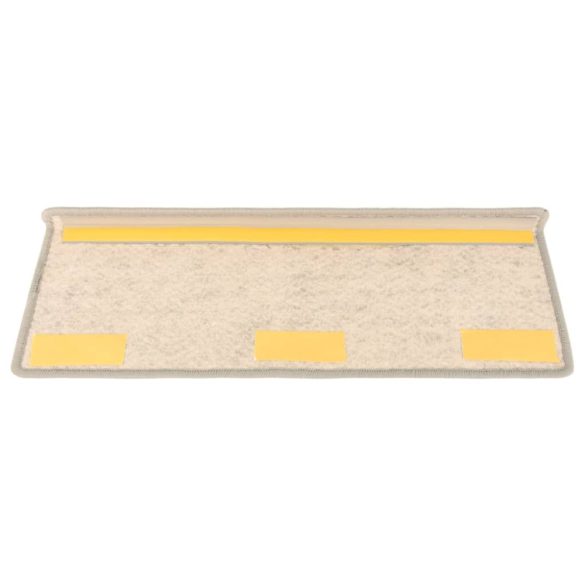 15 db szizál hatású ezüstszínű öntapadó lépcsőszőnyeg 65x21x4cm