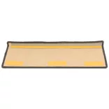 15 db szizál hatású szürke-bézs lépcsőszőnyeg 65x21x4 cm