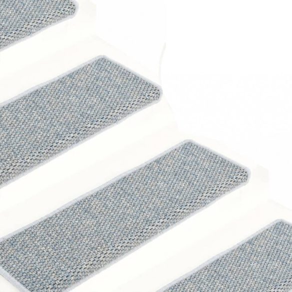 15 db szizál hatású kék öntapadó lépcsőszőnyeg 65x21x4 cm