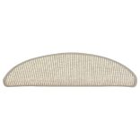 15 db ezüst színű, félkör alakú lépcsőszőnyeg 56 x 17 x 3 cm