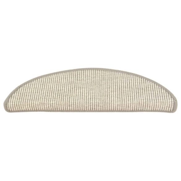 15 db ezüst színű, félkör alakú lépcsőszőnyeg 56 x 17 x 3 cm