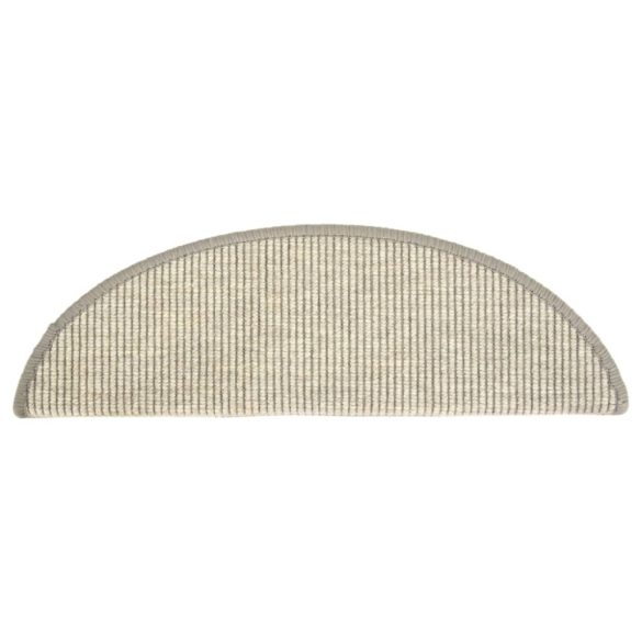 15 db ezüst színű, félkör alakú lépcsőszőnyeg 56 x 17 x 3 cm