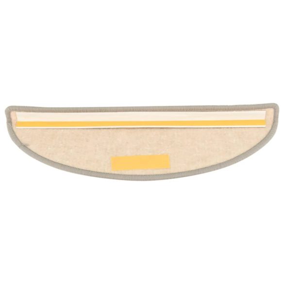 15 db ezüst színű, félkör alakú lépcsőszőnyeg 56 x 17 x 3 cm