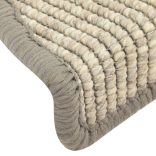 15 db ezüst színű, félkör alakú lépcsőszőnyeg 56 x 17 x 3 cm