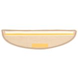 15 db sötétbézs félkör alakú lépcsőszőnyeg 56 x 17 x 3 cm