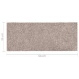 öntapadós lépcsőszőnyegek 15 db 60 x 25 cm bézs téglalap alakú
