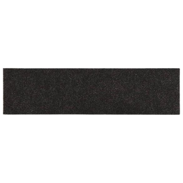 öntapadós lépcsőszőnyegek 15 db 76 x 20 cm barna téglalap alakú