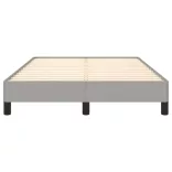 világosszürke szövet ágykeret matrac nélkül 120x190 cm