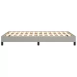 világosszürke szövet ágykeret matrac nélkül 120x190 cm