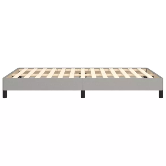 világosszürke szövet ágykeret matrac nélkül 120x190 cm