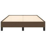 ágykeret matrac nélkül sötétbarna 120x190 cm szövet