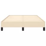 ágykeret matrac nélkül krém 120x190 cm szövet
