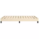 ágykeret matrac nélkül krém 120x190 cm szövet