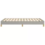 világosszürke szövet ágykeret matrac nélkül 120x190 cm