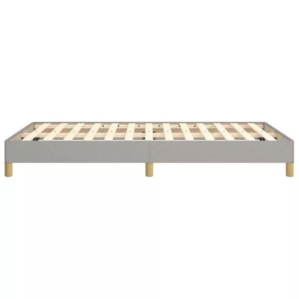 világosszürke szövet ágykeret matrac nélkül 120x190 cm