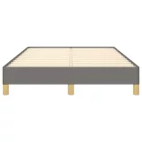ágykeret matrac nélkül sötétszürke 120x190 cm szövet