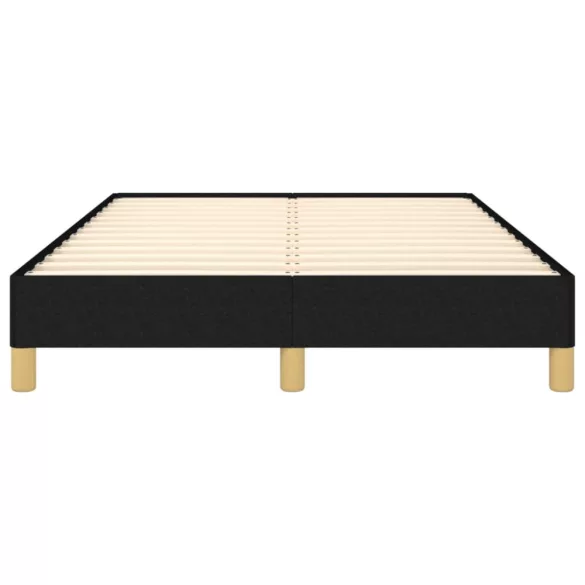 ágykeret matrac nélkül fekete 120x190 cm szövet