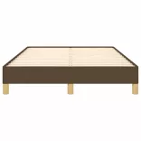 ágykeret matrac nélkül sötétbarna 120x190 cm szövet