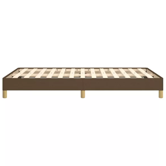 ágykeret matrac nélkül sötétbarna 120x190 cm szövet