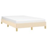 ágykeret matrac nélkül krém 120x190 cm szövet