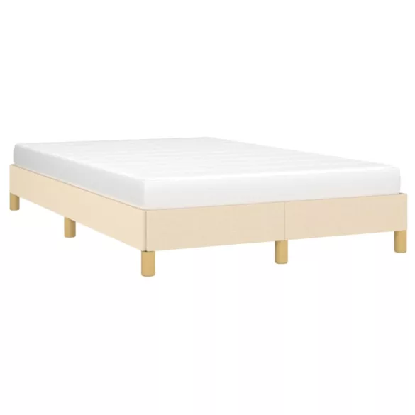 ágykeret matrac nélkül krém 120x190 cm szövet