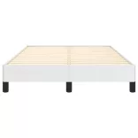 ágykeret matrac nélkül fehér 120x190 cm műbőr