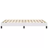 ágykeret matrac nélkül fehér 120x190 cm műbőr