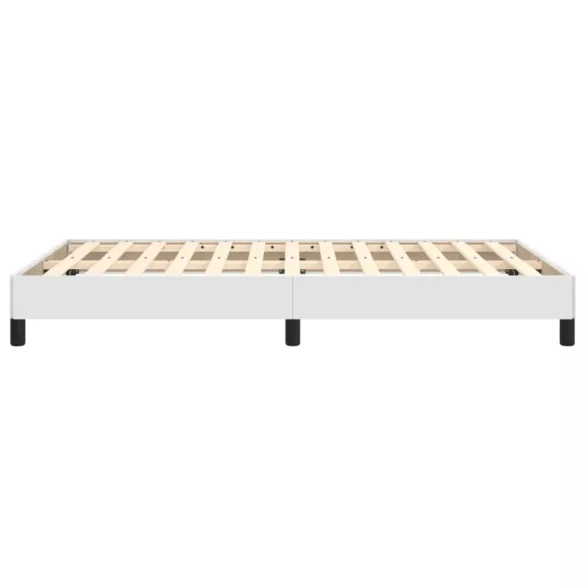 ágykeret matrac nélkül fehér 120x190 cm műbőr