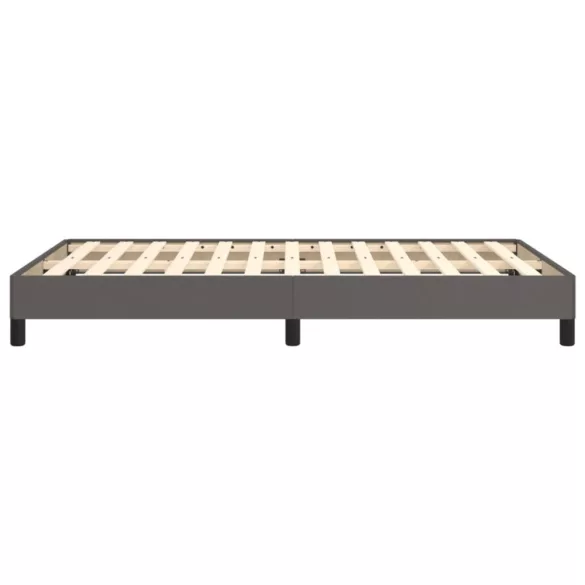 ágykeret matrac nélkül szürke 120x190 cm műbőr