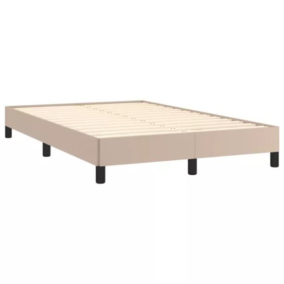 ágykeret matrac nélkül cappuccino színű 120x190 cm műbőr