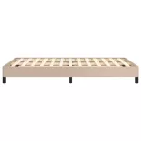 ágykeret matrac nélkül cappuccino színű 120x190 cm műbőr