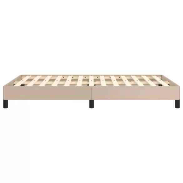 ágykeret matrac nélkül cappuccino színű 120x190 cm műbőr