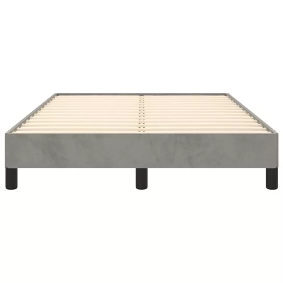 ágykeret matrac nélkül Világosszürke 120x190 cm Velvet